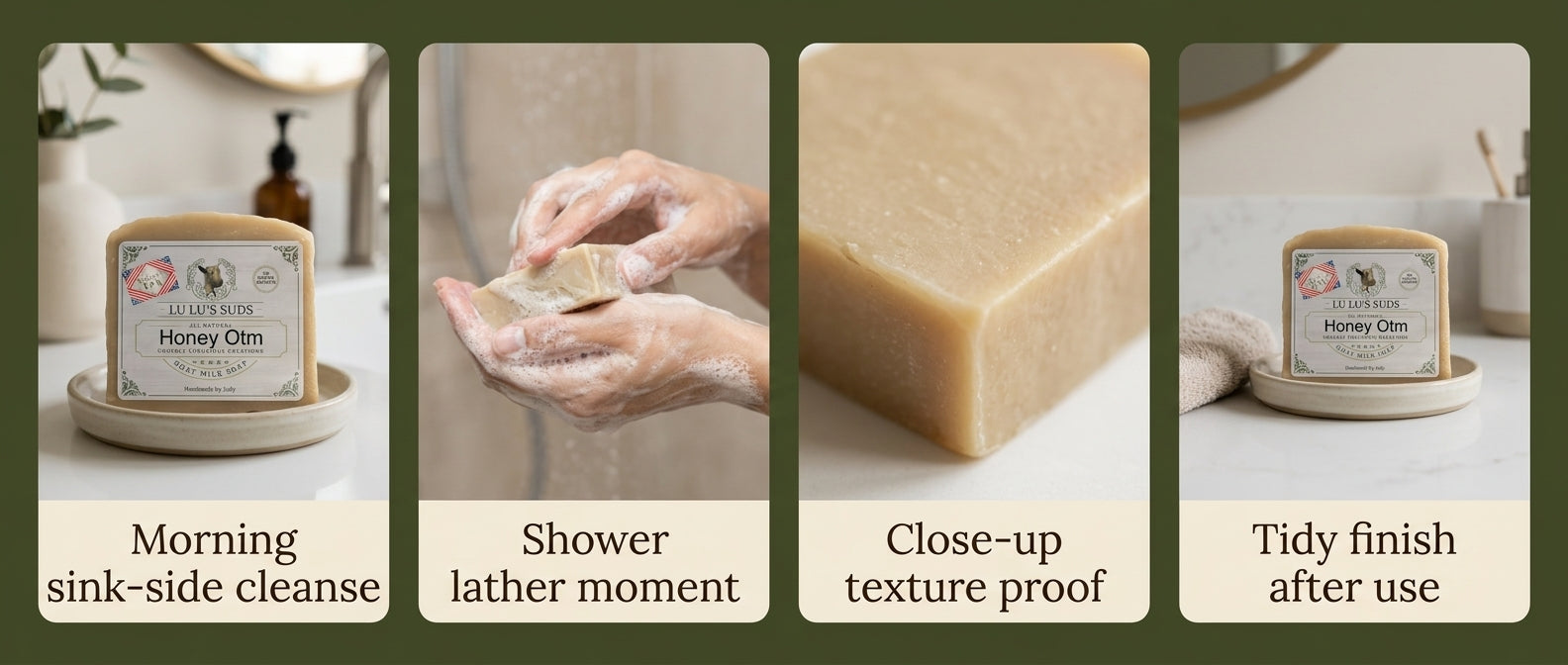 Honey Oatmeal Goat Milk Soap 5 oz.