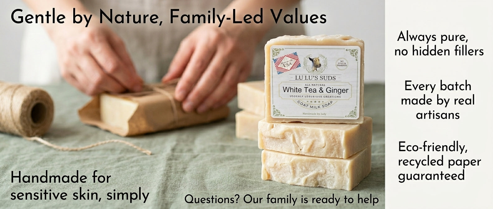 White Tea & Ginger Goat Milk Soap 5 oz.