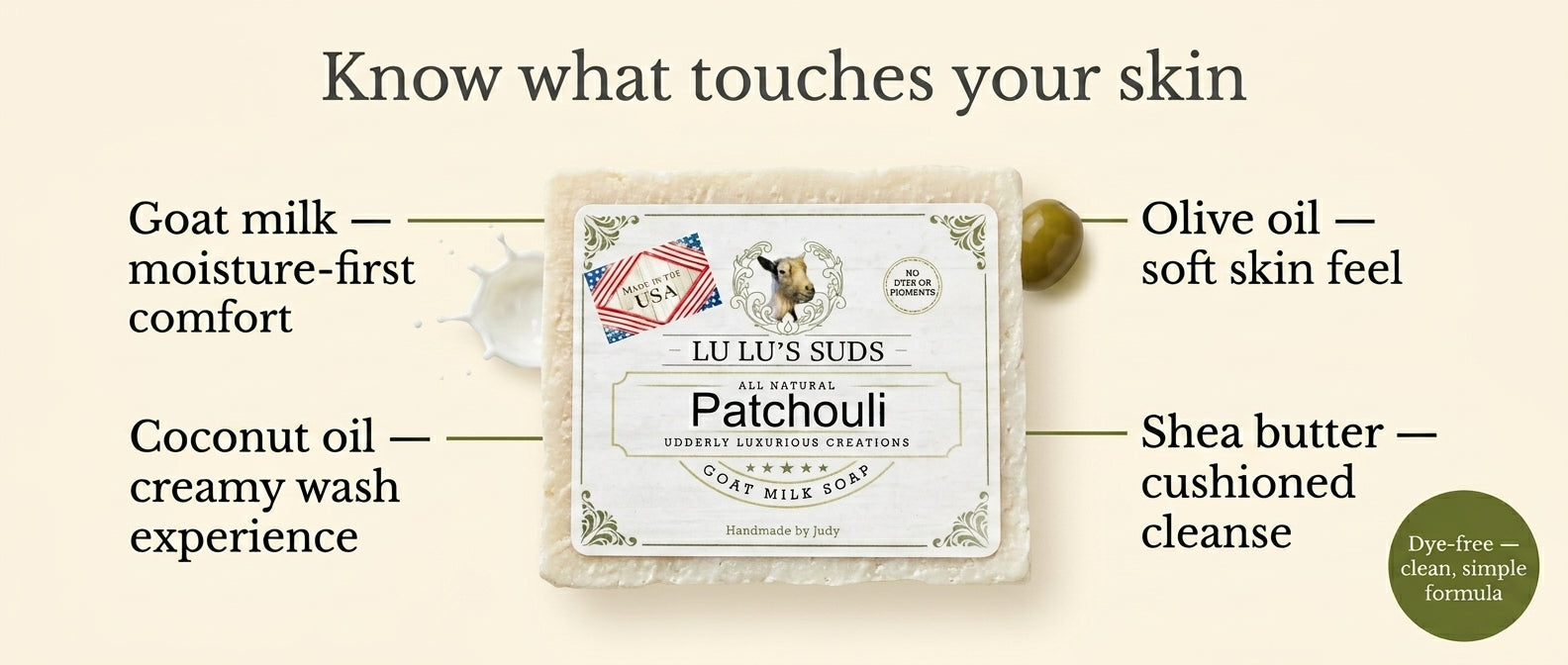 Patchouli Goat Milk Soap 5 oz.