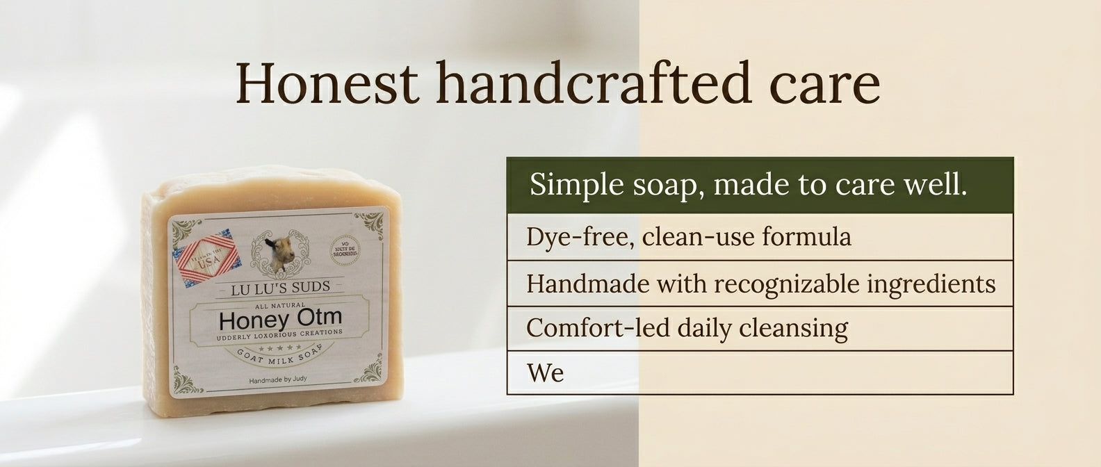 Honey Oatmeal Goat Milk Soap 5 oz.