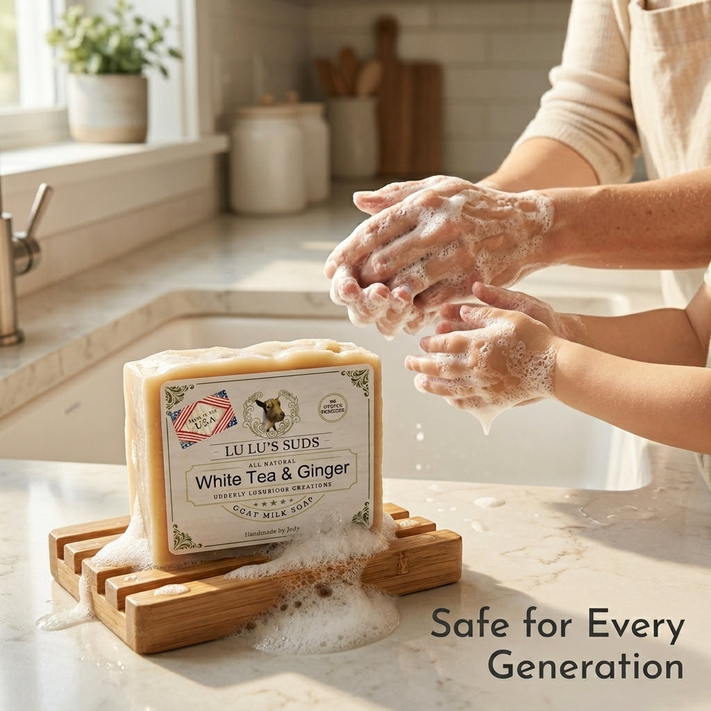 White Tea & Ginger Goat Milk Soap 5 oz.