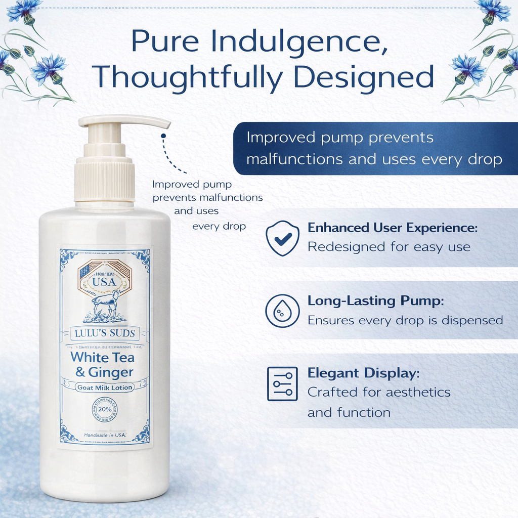 White Tea & Ginger Goat Milk Lotion 8 oz.