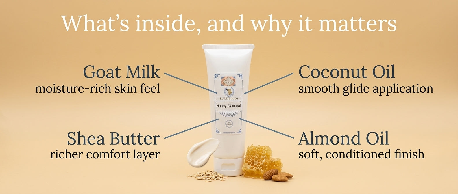 Honey Oatmeal Goat Milk Lotion 8 oz.