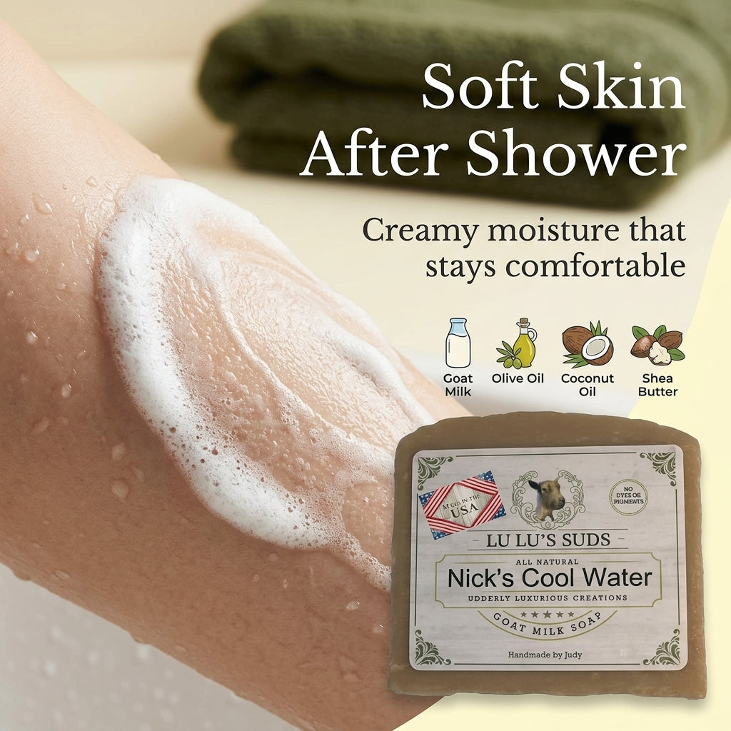 Nick's Cool Water Goat Milk Soap 5 oz.