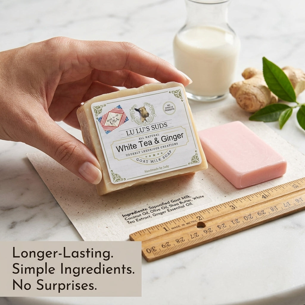 White Tea & Ginger Goat Milk Soap 5 oz.
