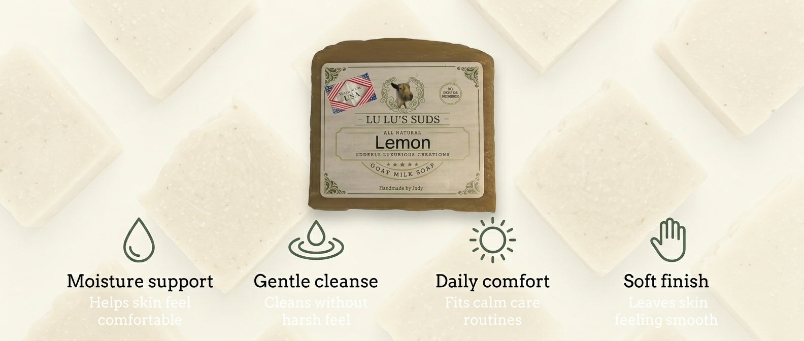 Lemon Goat Milk Soap 5 oz.