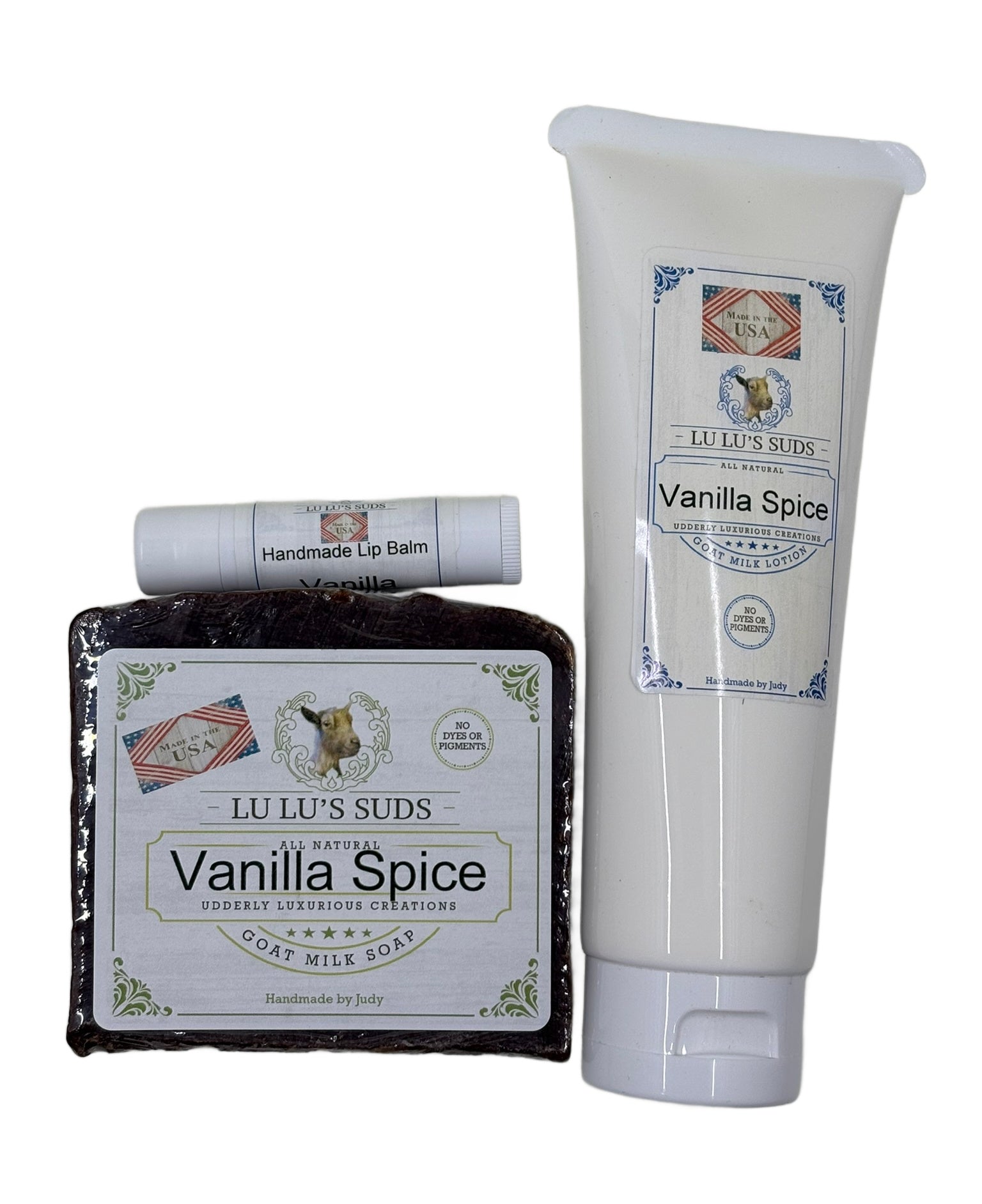 Vanilla Spice Soap, Lotion & Lip Balm Gift Bag