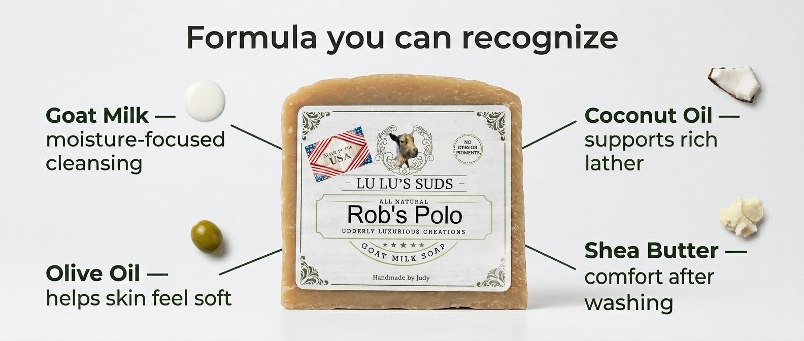 Rob's Polo Goat Milk Soap 5 oz.
