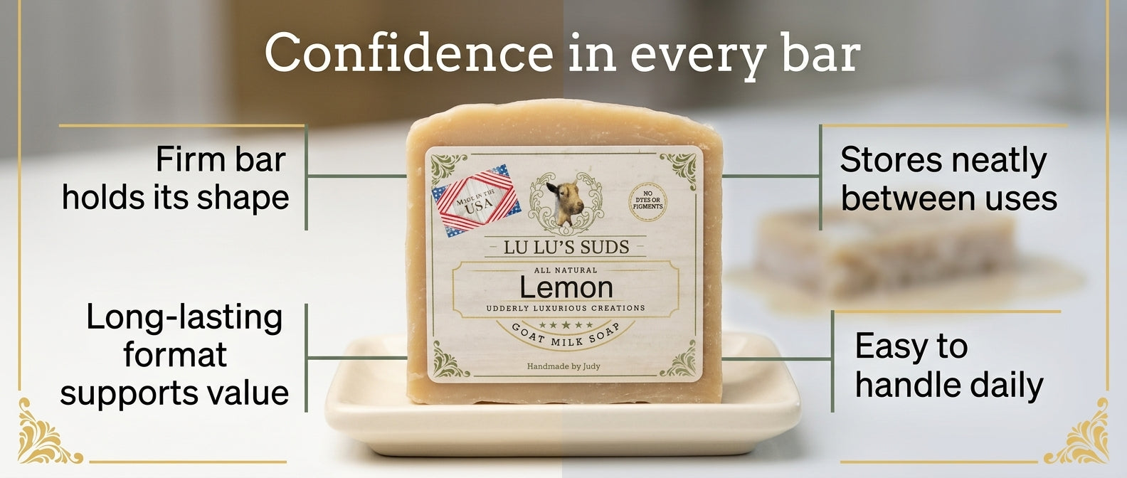 Lemon Goat Milk Soap 5 oz.