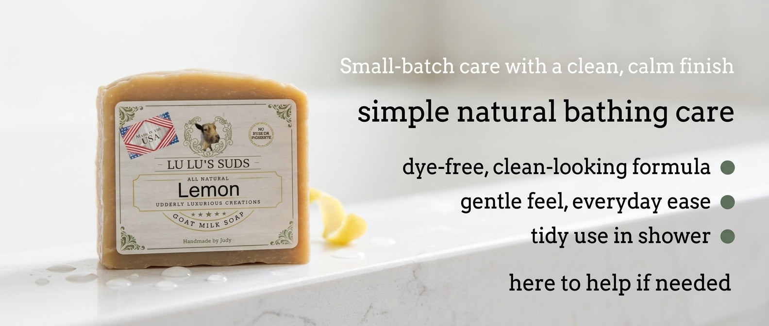 Lemon Goat Milk Soap 5 oz.