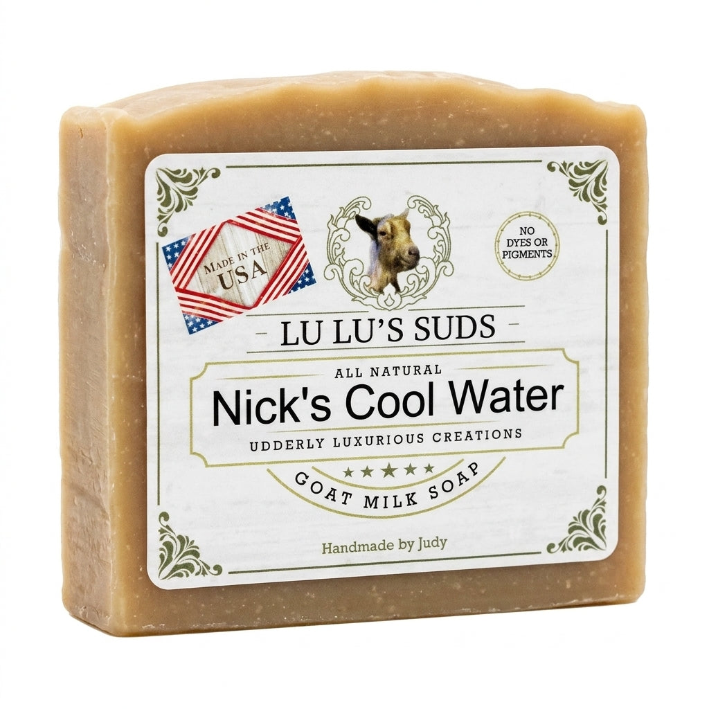 Nick's Cool Water Goat Milk Soap 5 oz.