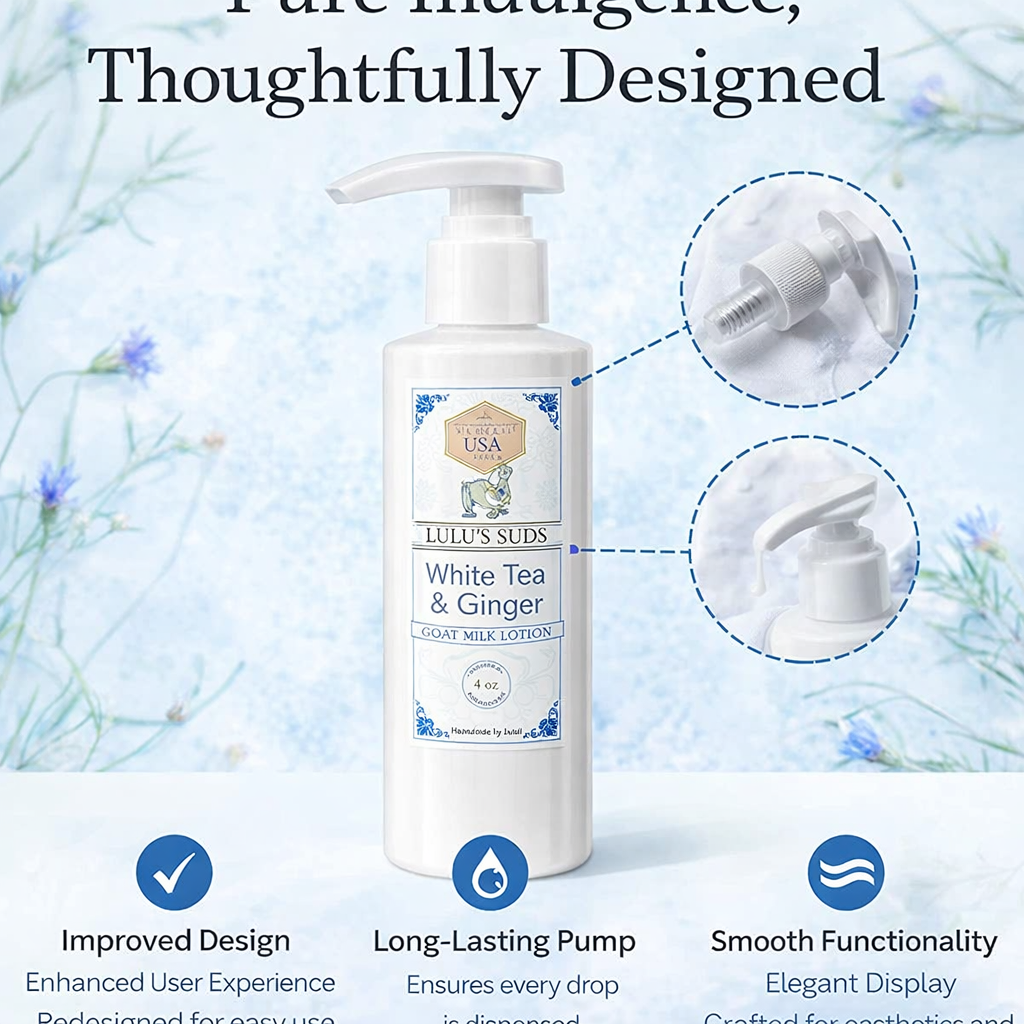 White Tea & Ginger Goat Milk Lotion 8 oz.