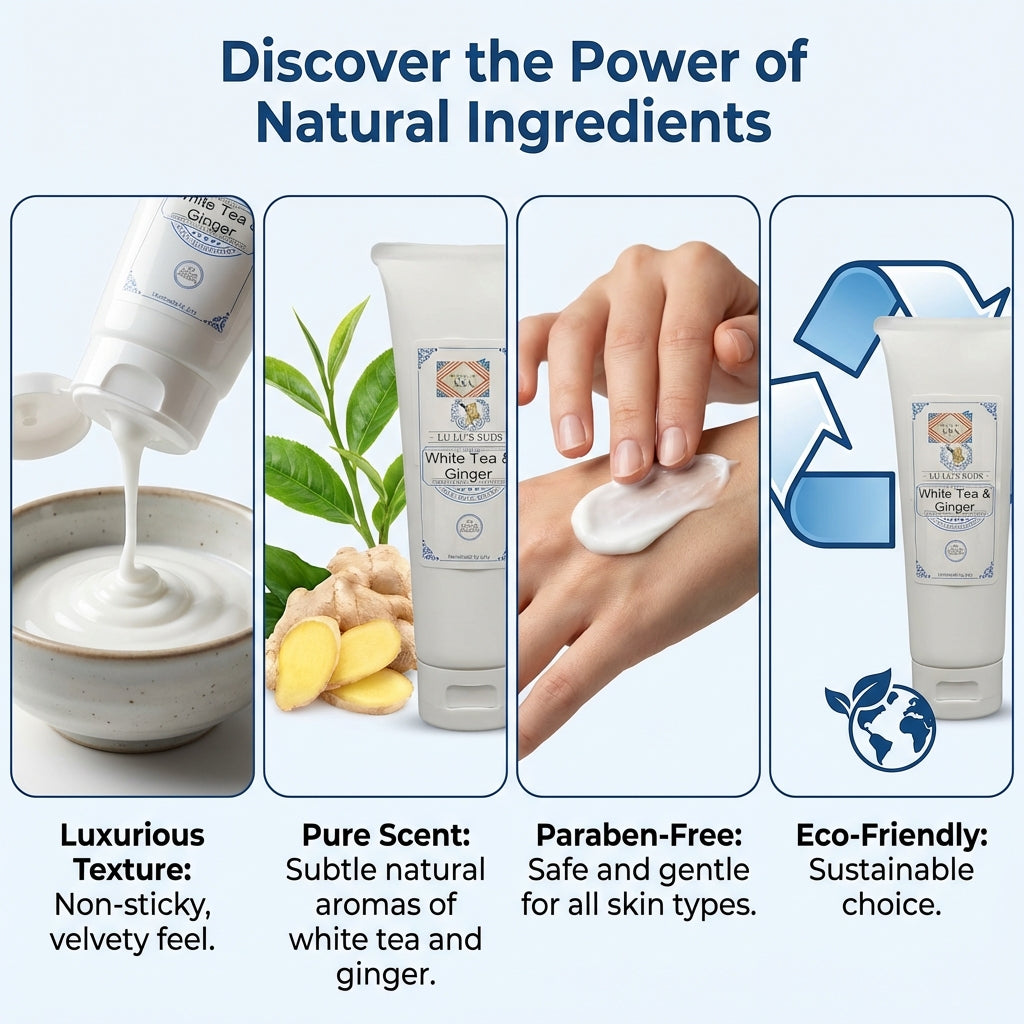 White Tea & Ginger Goat Milk Lotion 8 oz.