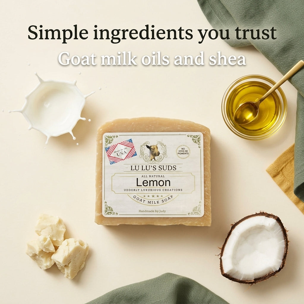 Lemon Goat Milk Soap 5 oz.