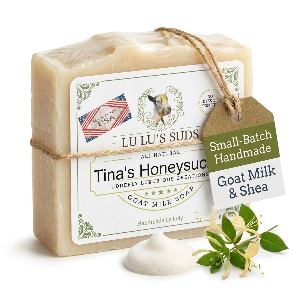 Tina's Honeysuckle Goat Milk Soap 5 oz.