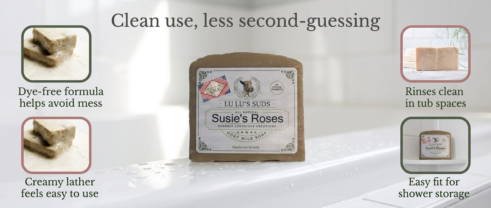 Susie's Roses Goat Milk Soap 5 oz.