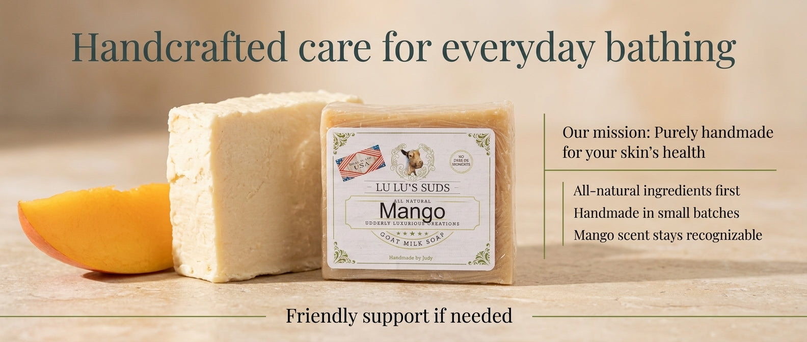 Mango Goat Milk Soap 5 oz.