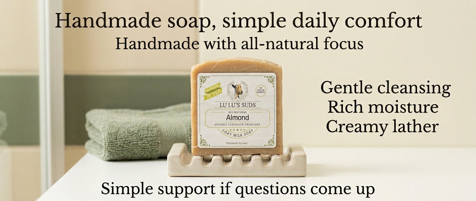 Almond Goat Milk Soap 5 oz.