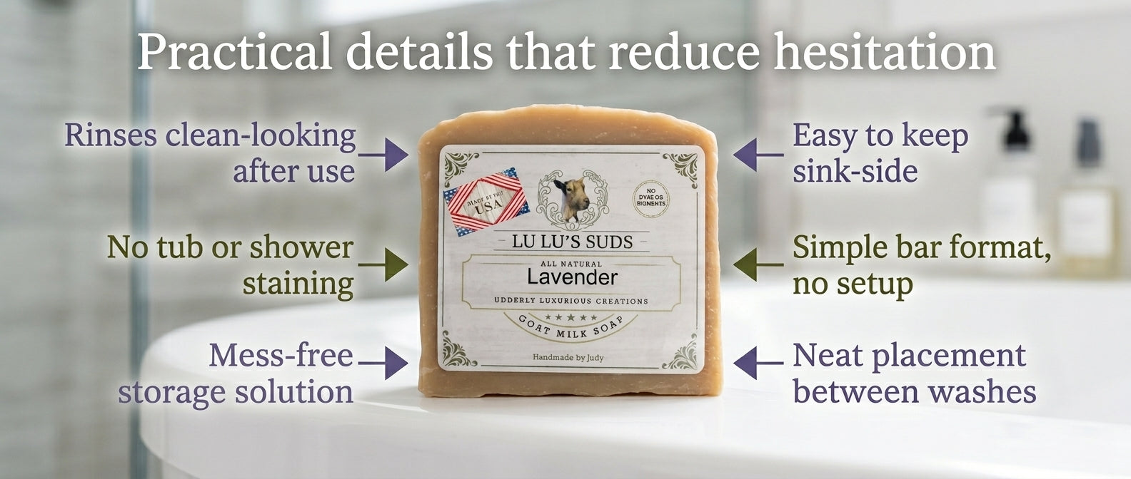 Lavender Goat Milk Soap 5 oz.
