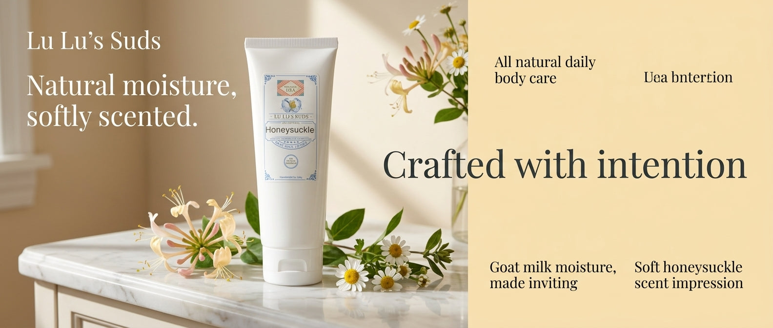 Honeysuckle Goat Milk Lotion 8 oz.