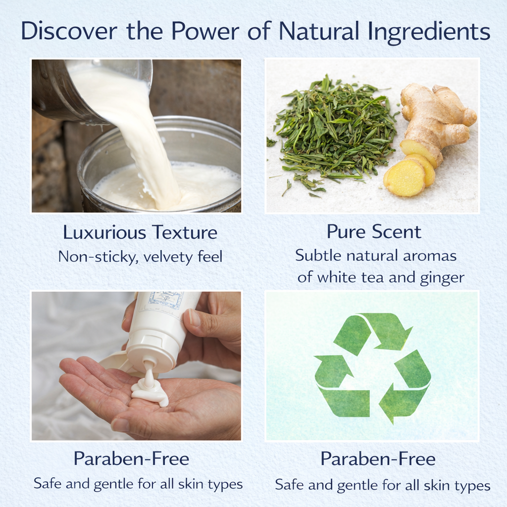 White Tea & Ginger Goat Milk Lotion 4 oz.