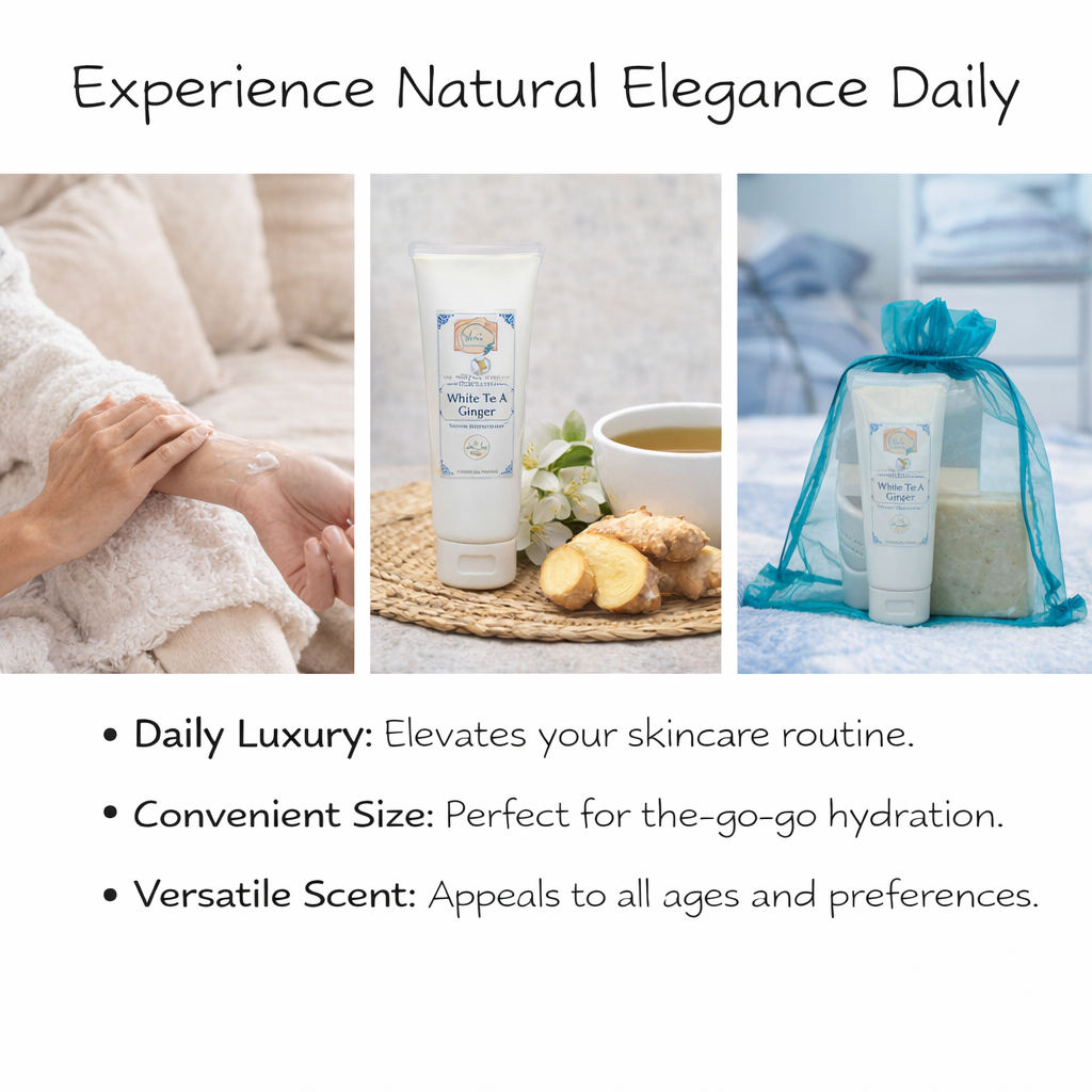 White Tea & Ginger Goat Milk Lotion 8 oz.