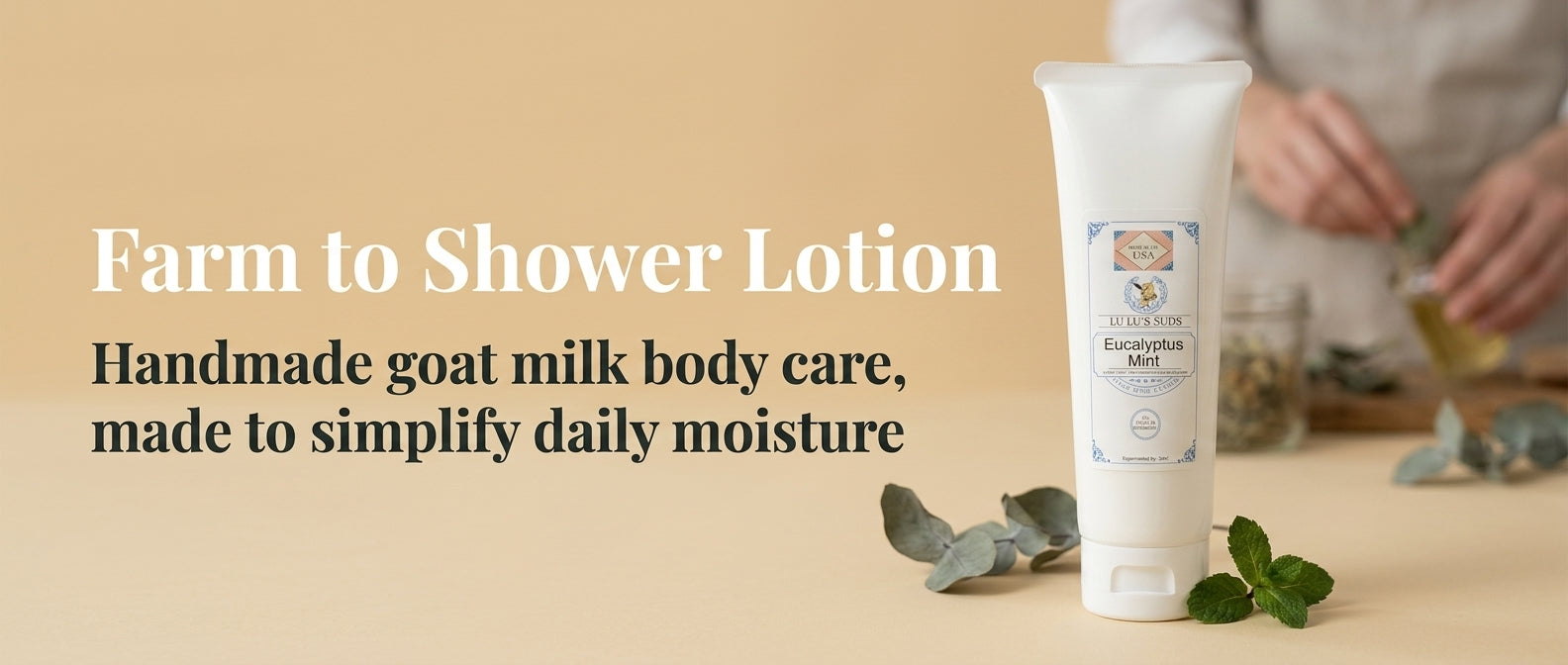 Eucalyptus Mint Goat Milk Lotion 4 oz.