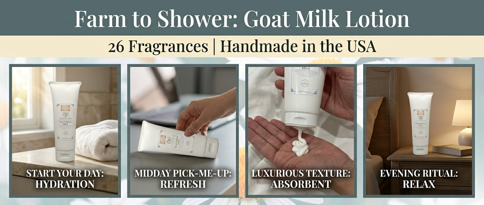 Eucalyptus Mint Goat Milk Lotion 4 oz.