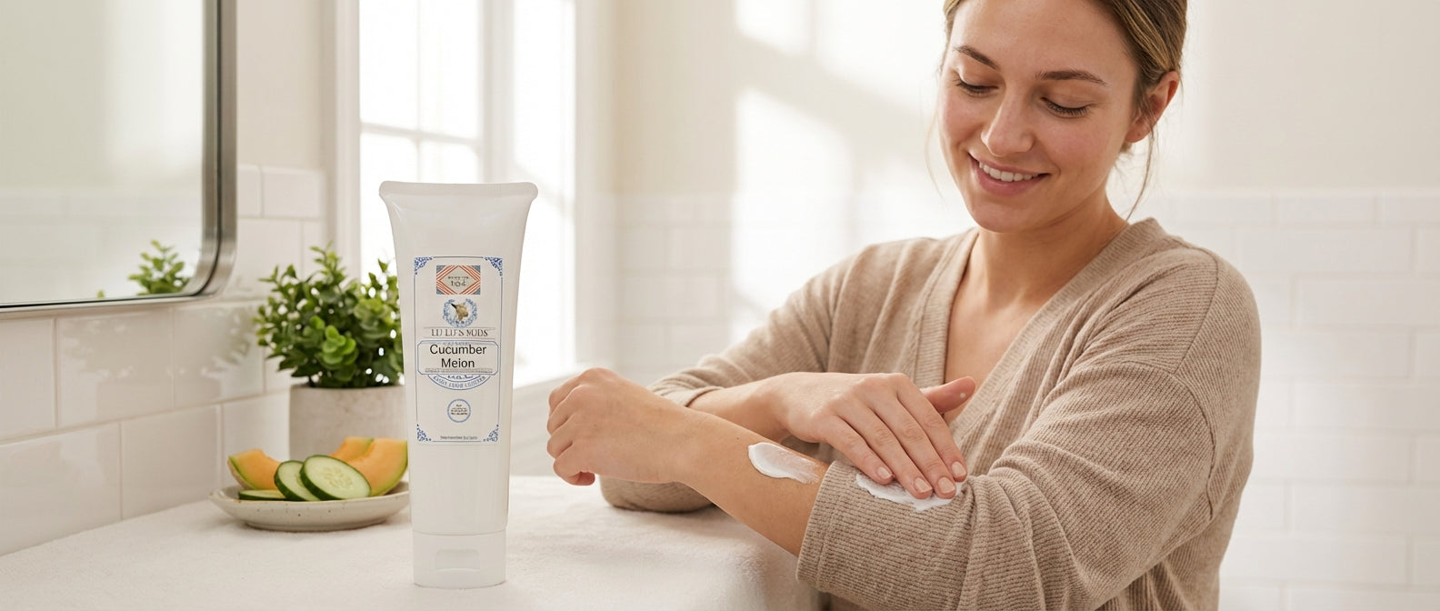 Cucumber Melon Goat Milk Lotion 8 oz.
