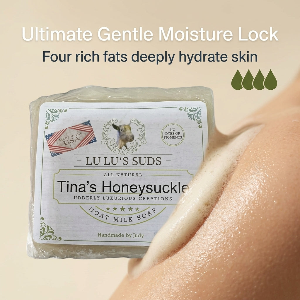 Tina's Honeysuckle Goat Milk Soap 5 oz.