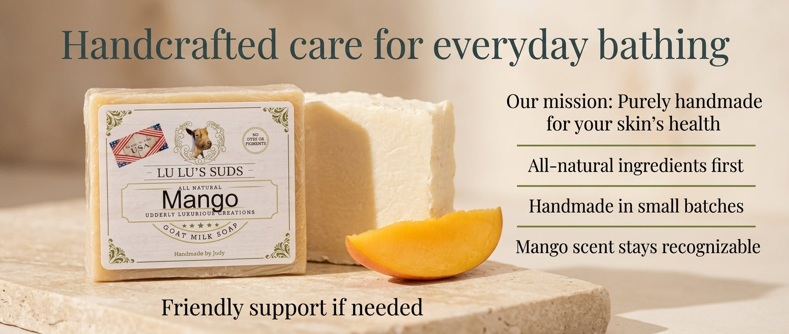 Mango Goat Milk Soap 5 oz.