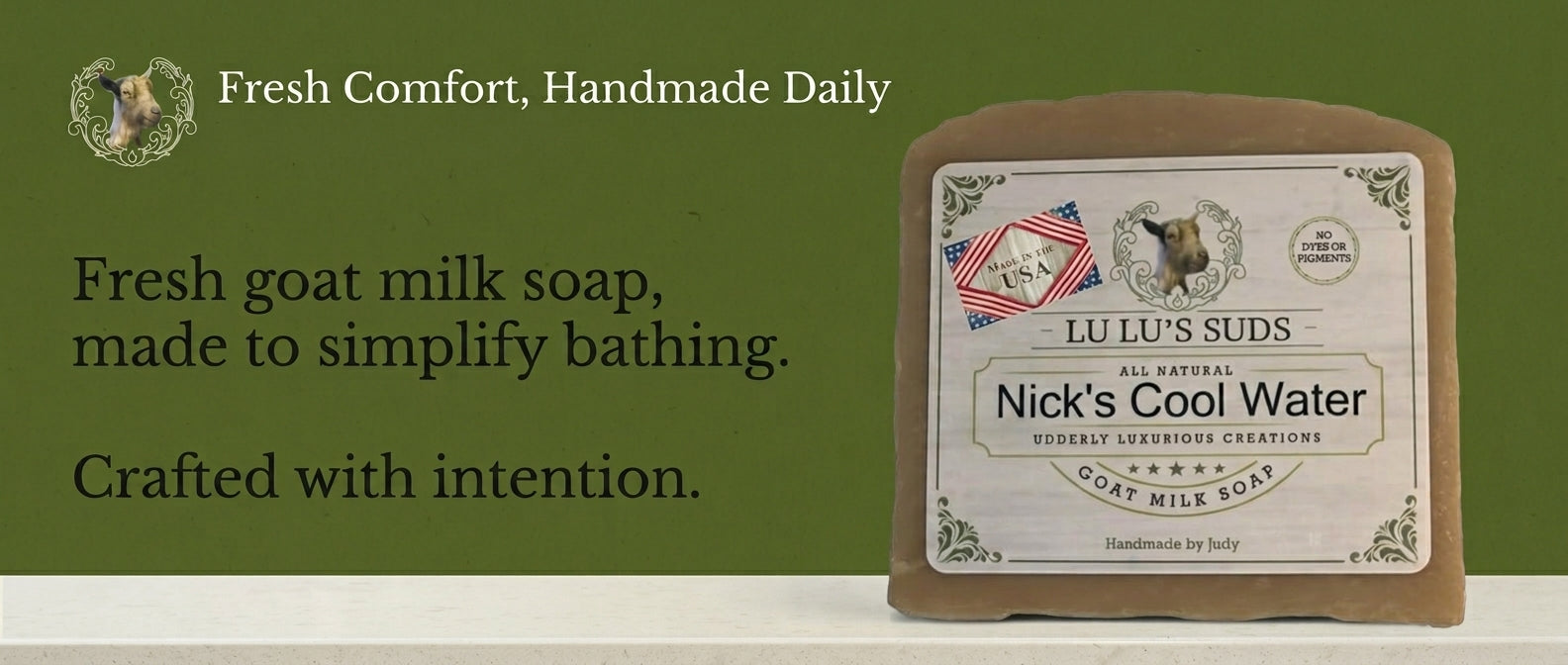 Nick's Cool Water Goat Milk Soap 5 oz.