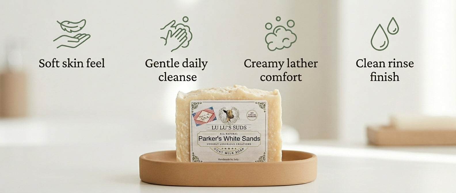 Parker's White Sands Goat Milk Soap 5 oz.