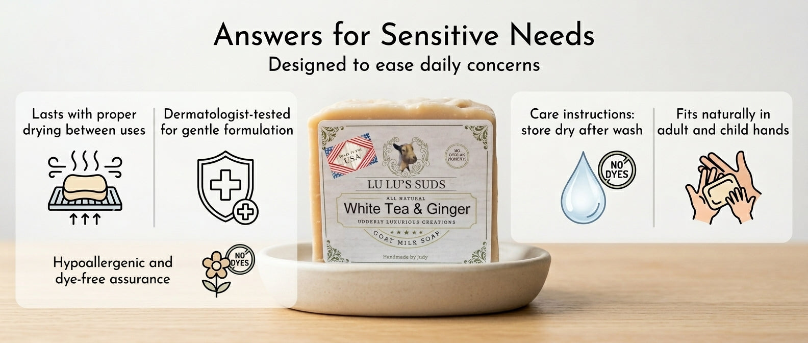 White Tea & Ginger Goat Milk Soap 5 oz.