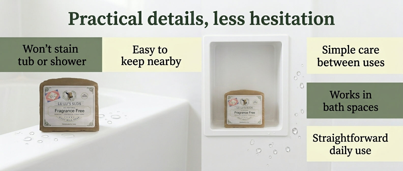 Fragrance Free Goat Milk Soap 5 oz.