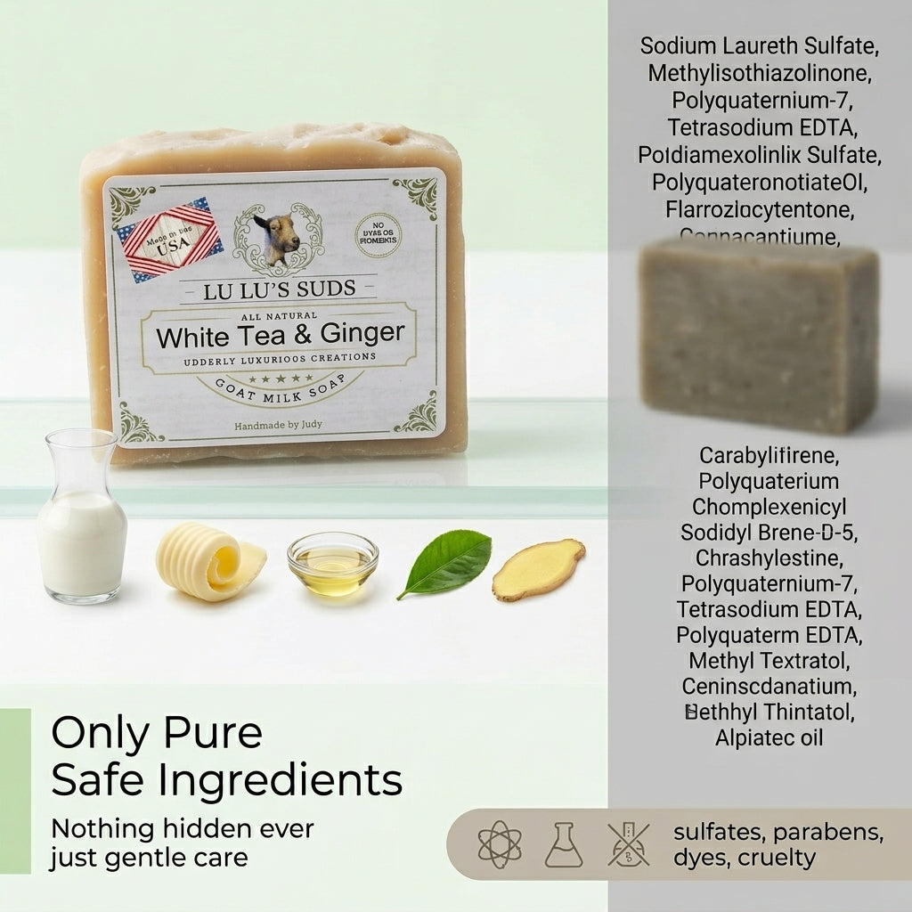 White Tea & Ginger Goat Milk Soap 5 oz.