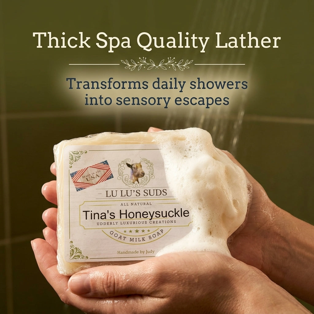 Tina's Honeysuckle Goat Milk Soap 5 oz.