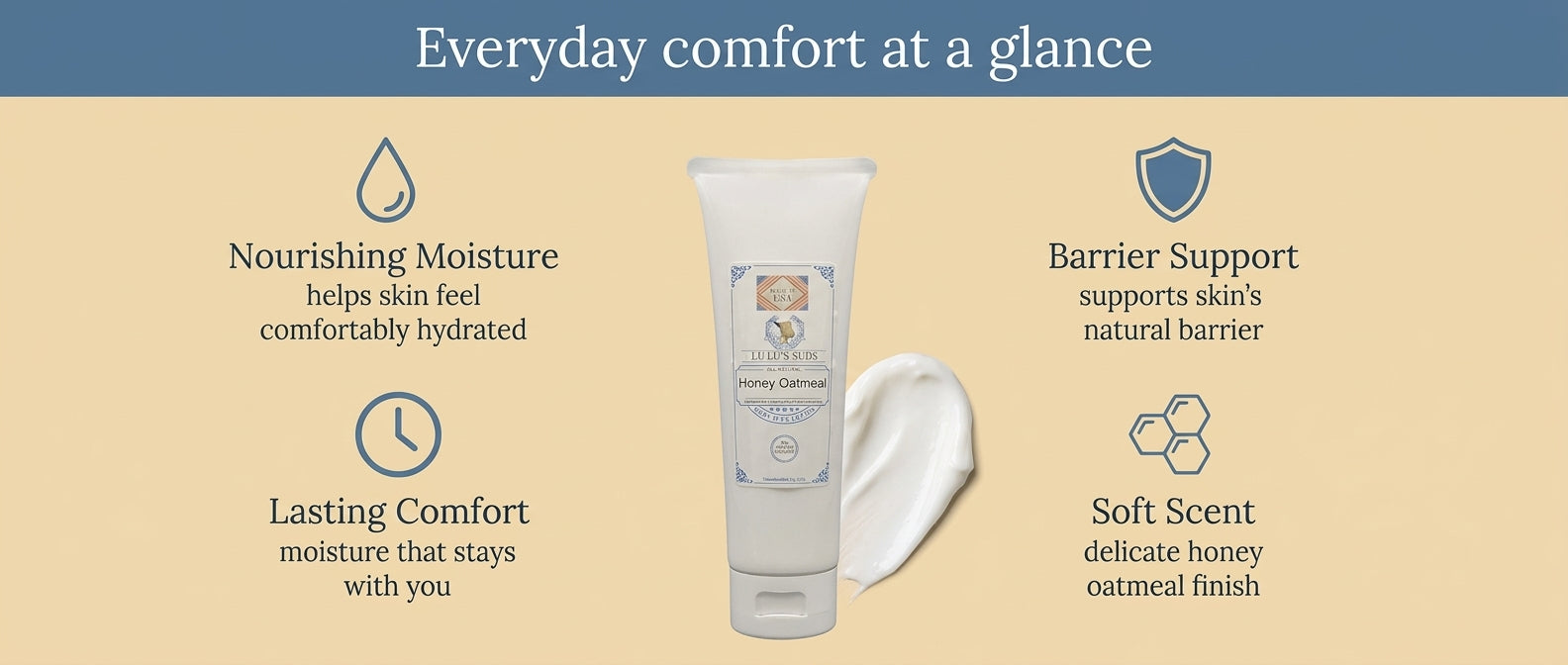 Honey Oatmeal Goat Milk Lotion 8 oz.