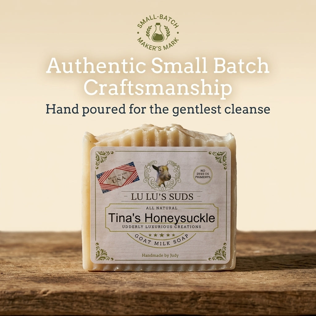Tina's Honeysuckle Goat Milk Soap 5 oz.