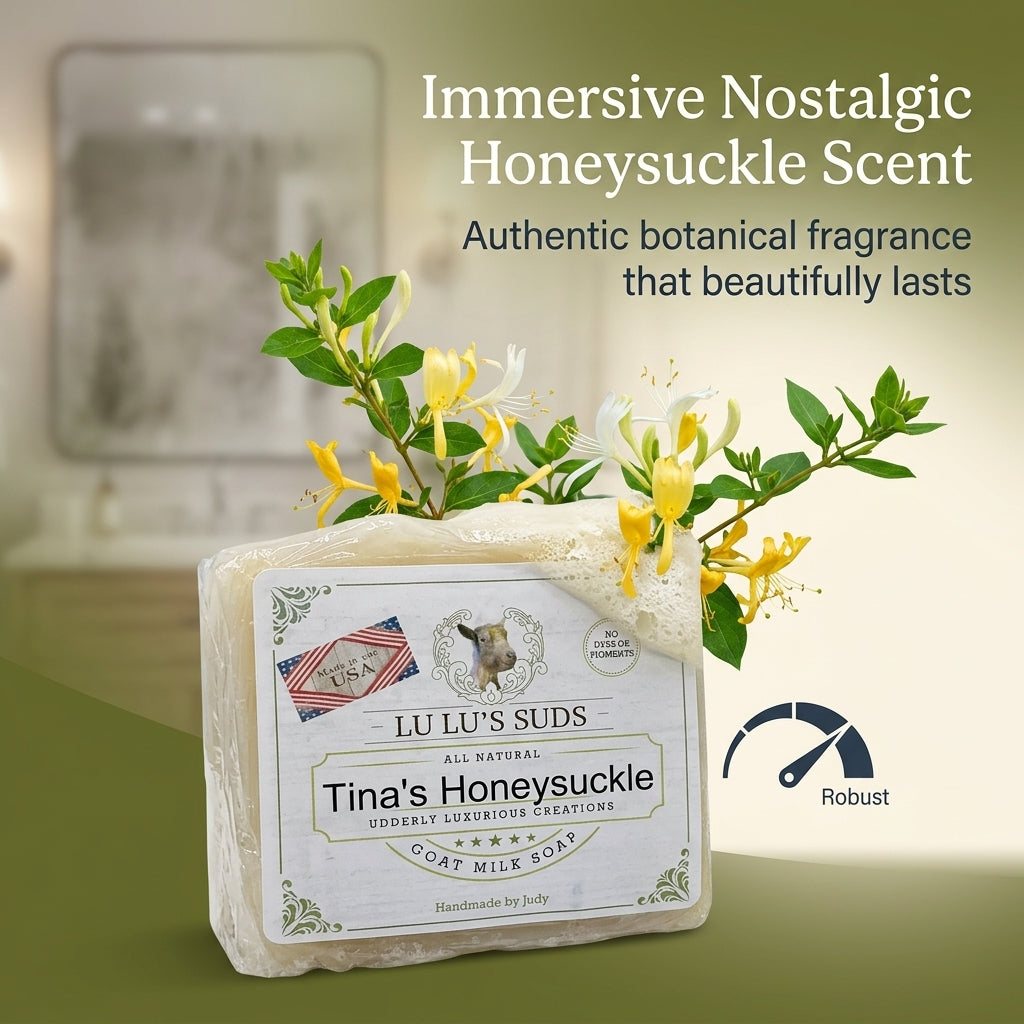 Tina's Honeysuckle Goat Milk Soap 5 oz.