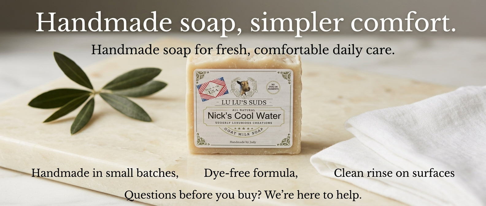 Nick's Cool Water Goat Milk Soap 5 oz.