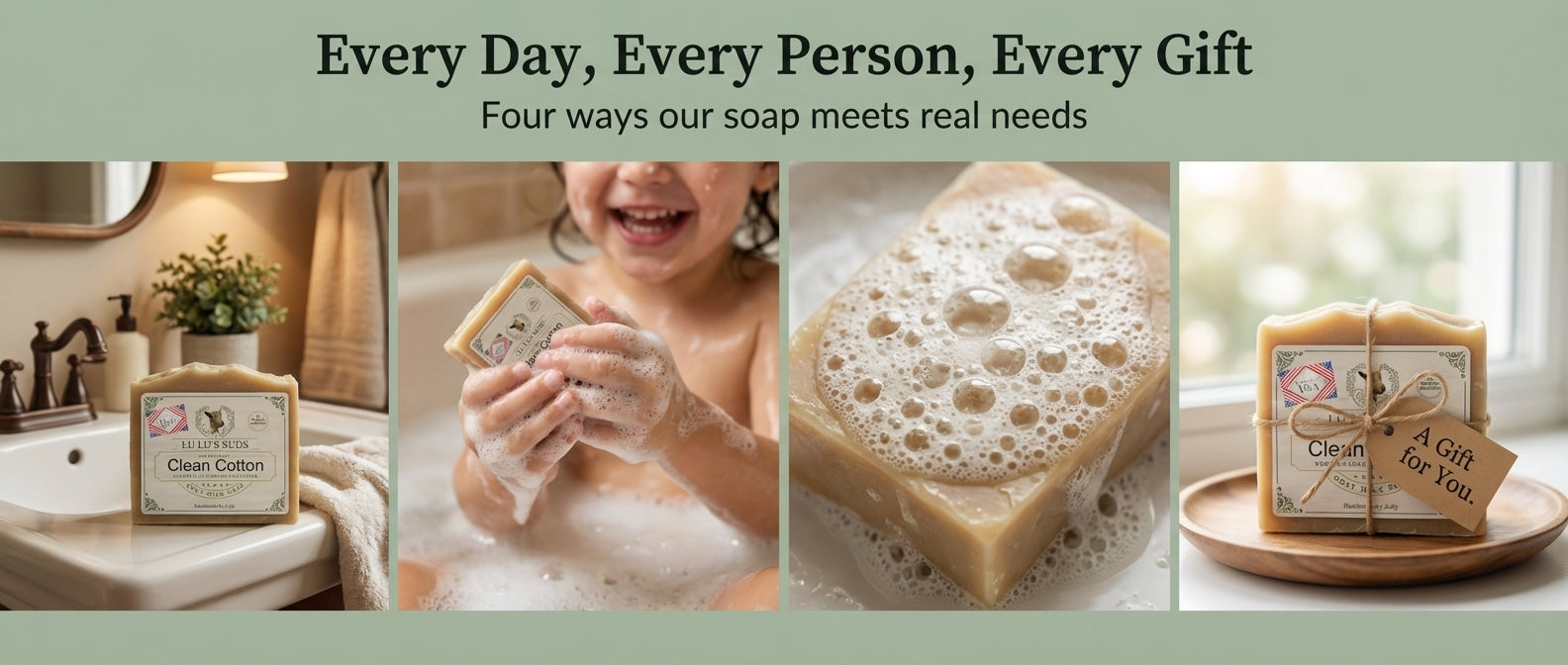 Clean Cotton Goat Milk Soap 5 oz.