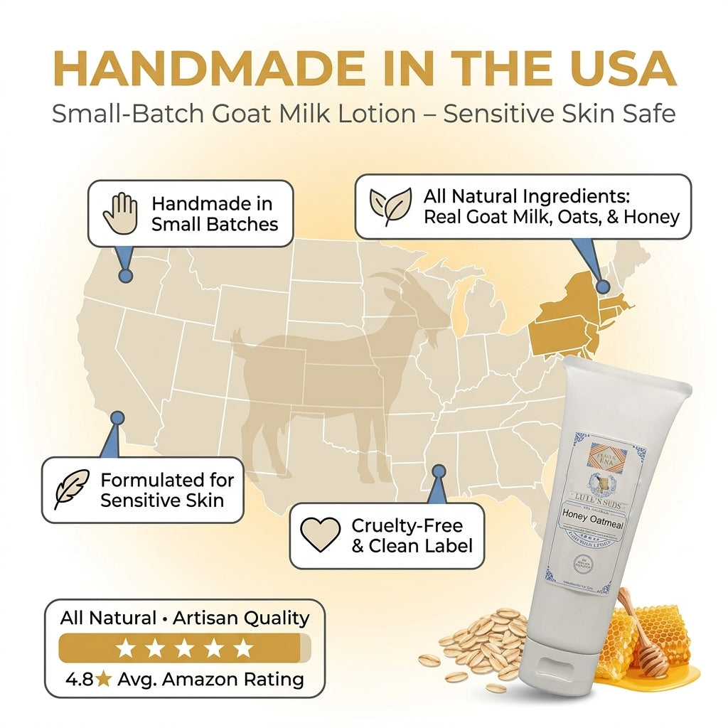 Honey Oatmeal Goat Milk Lotion 8 oz.