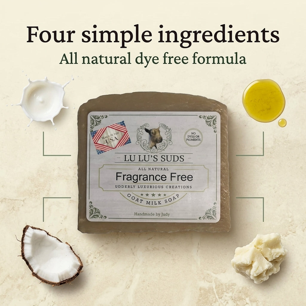 Fragrance Free Goat Milk Soap 5 oz.