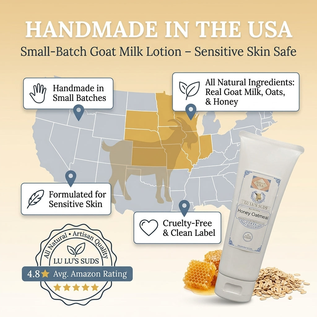 Honey Oatmeal Goat Milk Lotion 8 oz.