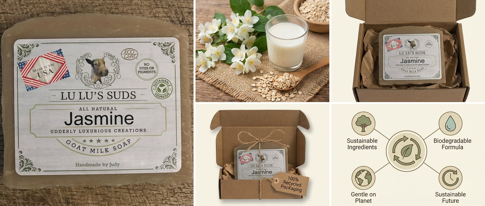 Jasmine Goat Milk Soap 5 oz.