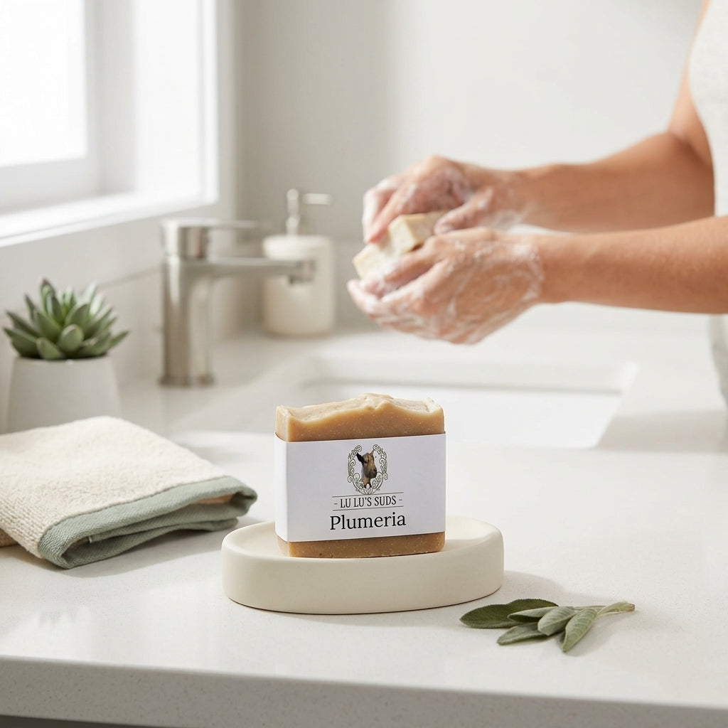 Plumeria Goat Milk Soap 5 oz.