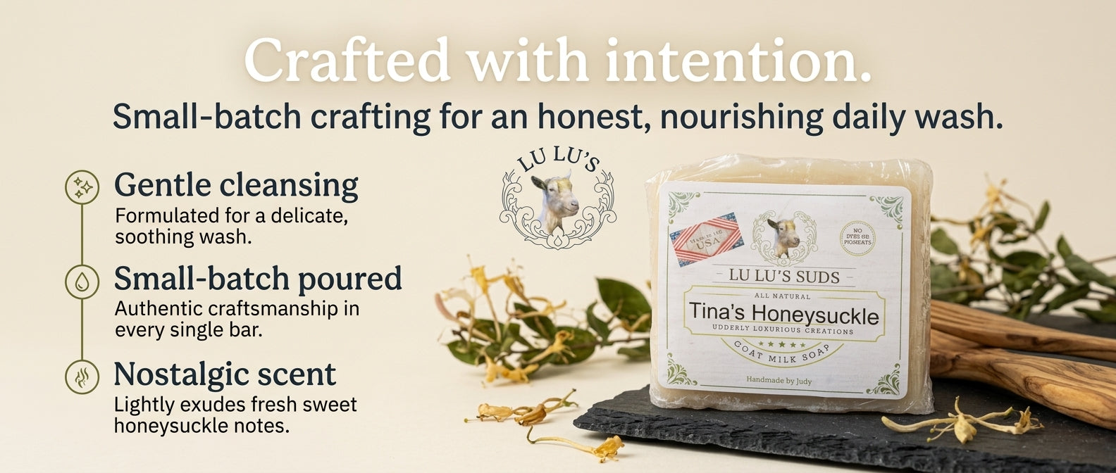 Tina's Honeysuckle Goat Milk Soap 5 oz.