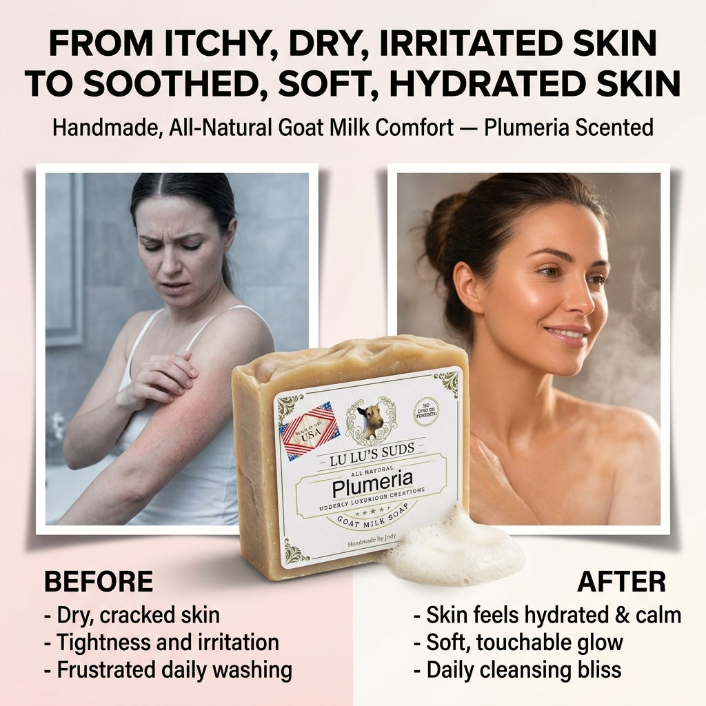 Plumeria Goat Milk Soap 5 oz.