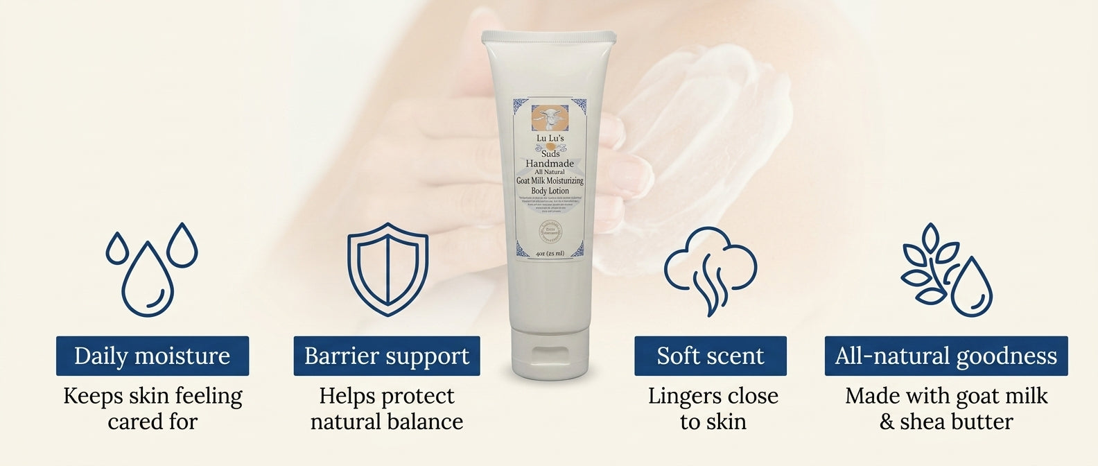 Nick's Cool Water Goat Milk Lotion 4 oz.